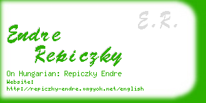endre repiczky business card